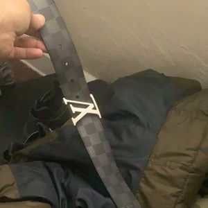 Black LV men belt